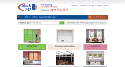 Desktop Screenshot of blinds247.com